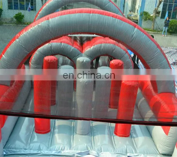 Giant Inflatable Sport Games,Inflatable Obstacle Course With Climbing Wall & Tunnel Bungee Run For Adult And Kids photo-6