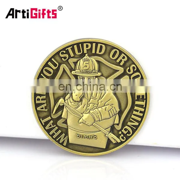 Customize Cheap Lovely Wedding Names of Gold Antiqu Brass Blank Coins photo-5
