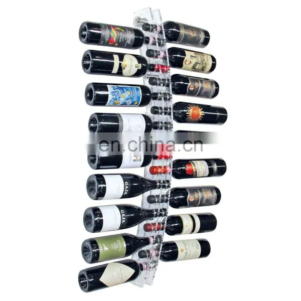 Factory Direct Supply of Acrylic Wine Bottle Holder,wall Mounted Wine Bottle Holder,wall Mounted Wine Rack photo-2
