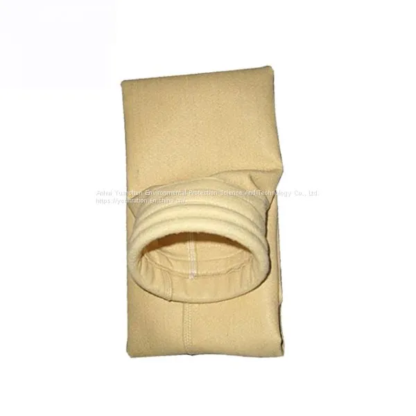 High Temperature Dust Collector Fms Fiberglass Mesh Needle Felt Filter Bags Iron Alloy Factory