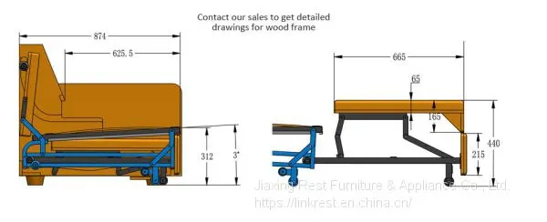 3-Stage Drawer Out Sofa Bed MechanismSFG000S/C# photo-5