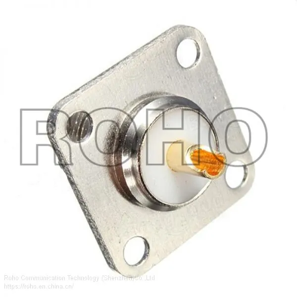 UHF Female Jack 4 Hole 25mm Flange Solder Panel Mount RF Connector photo-3