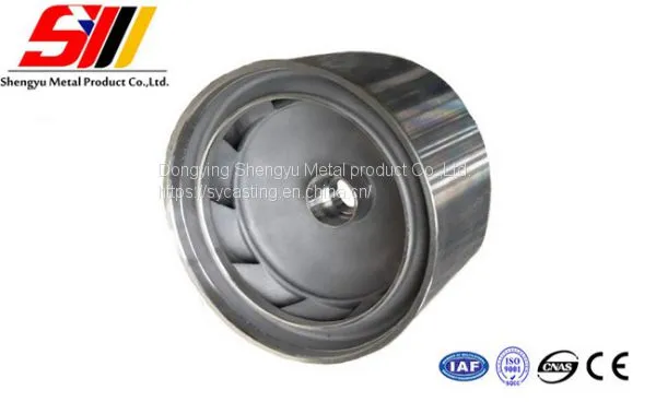 China custom precision stainless steel casting pump impeller