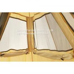Double Layer Pyramid Teepee Tent Teepee Canvas Tent Manufacturer Double Door Indian Tent