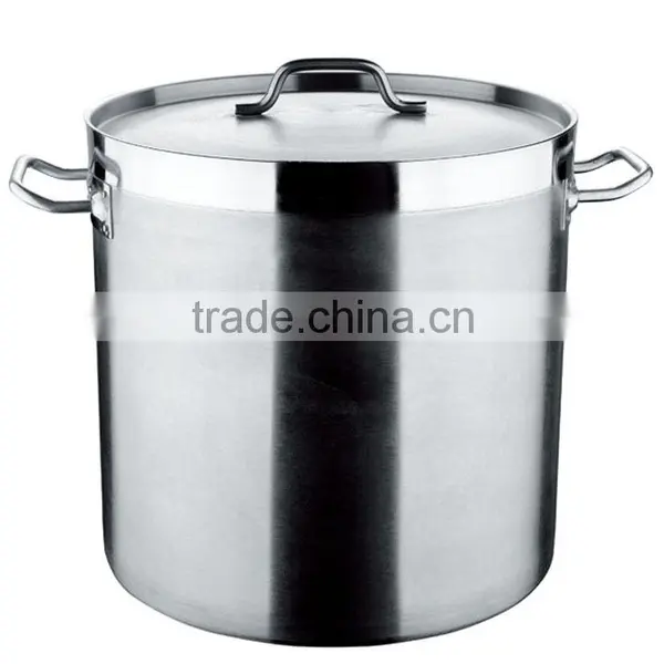04 Style High Body Commercial Stainless Steel Stock Pot Soup Pot With Compound Bottom photo-3