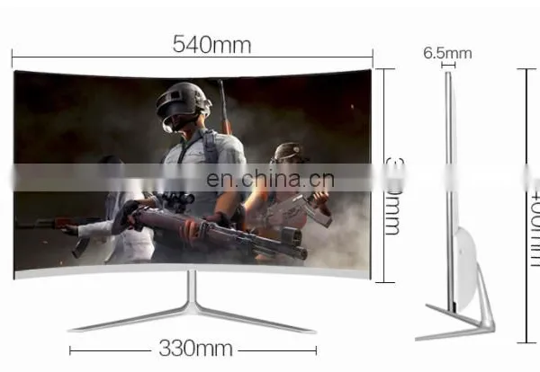 FULL HD 24inch Curved Display Gaming Monitor 1080P Desktop Monitor LED Wide Screen 1920x1080 HDMI IPS 75HZ photo-3