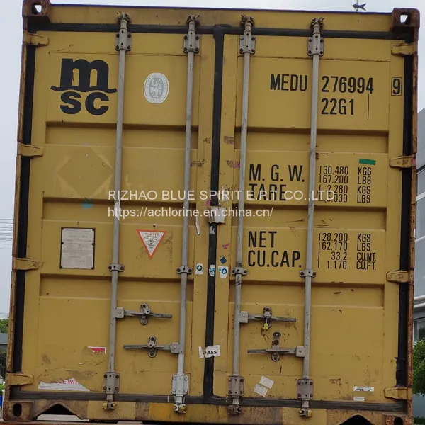 Disinfectant 200g Tablet in 5kg Bags Into 1000kg Catons With Pallet Total 21mt per One Container 20' CAS NO.: 87-90-1 photo-5