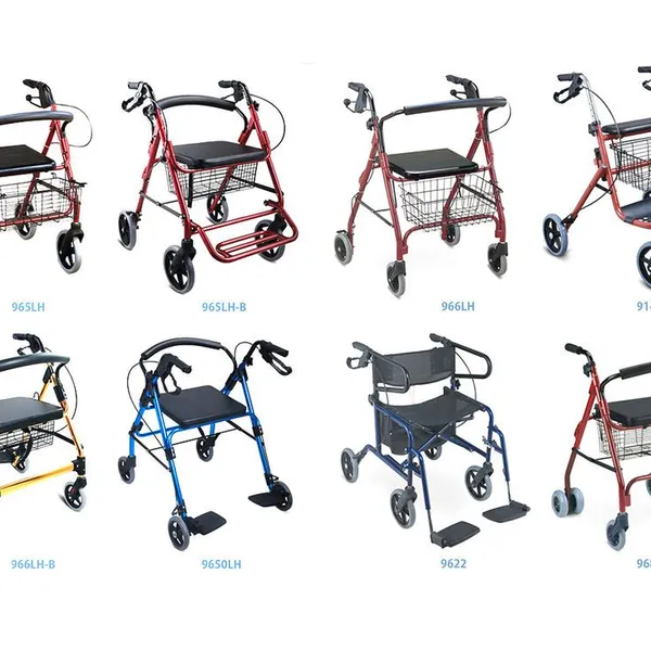 Best Selling Walking Aids Fold Walker Push Walker for Adults Walking Aids With Seat photo-2