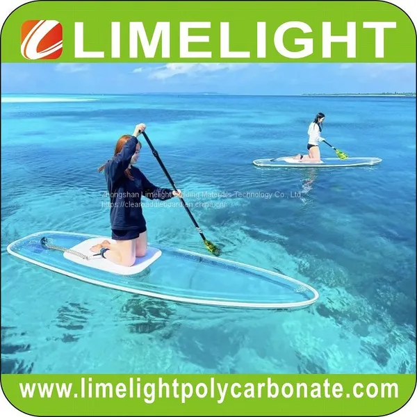 High Quality Clear Paddle Board Transparent SUP Paddle Board Crystal SUP Board Clear Bottom Stand up Paddle Board