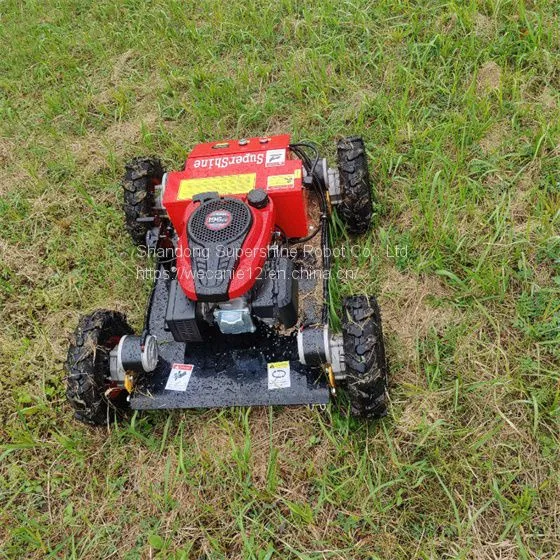Remote Control Track Mower, China rc Remote Control Lawn Mower Price, Slope Mower Remote Control for Sale photo-3
