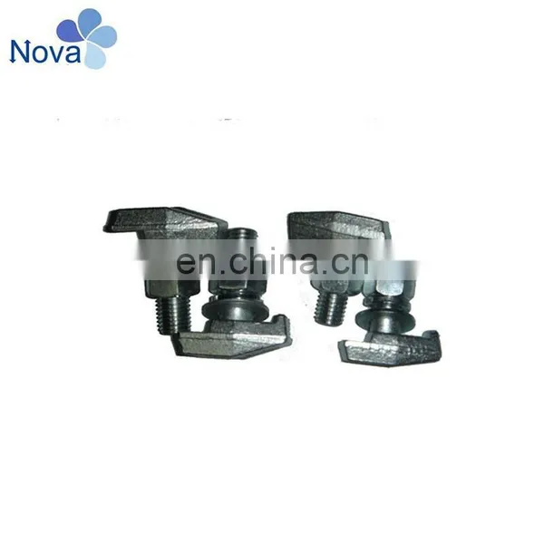 Material 45 Steel Elevator T Type Forged Guide Rail Clip photo-3