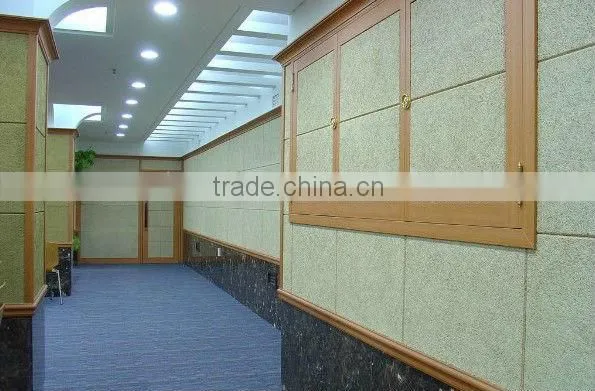 Long Lifespan Natural Wood Wool Acoustic Panel;wood Fiber Sound Absorbing Panel For Ceiling Or Wall
