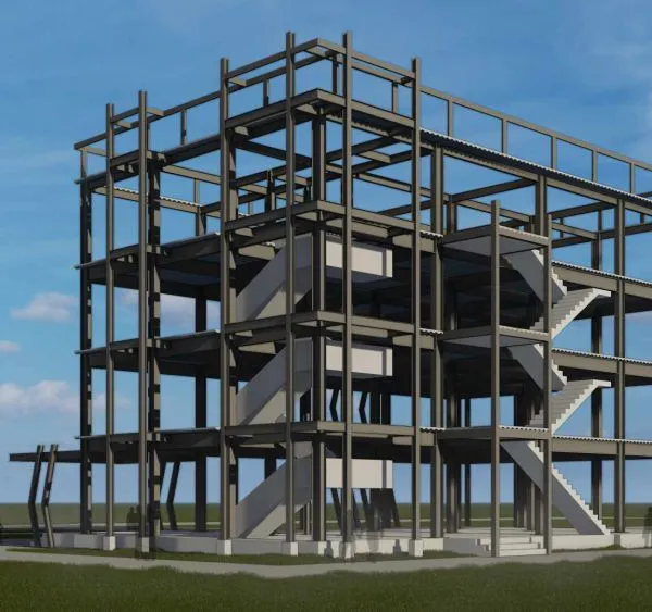 Four Floor Pre-engineering Building Steel Structure Building Structural Steel Building Steel Structure Frame
