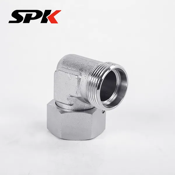 Hydraulic Fitting, H-Type Ferrule Transition Fitting, Male & Female Thread 90° Elbow (Model: 2D9), Stainless Steel photo-2