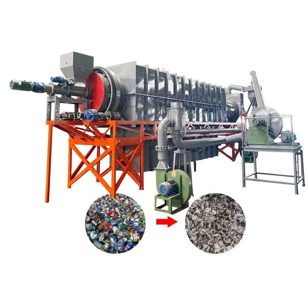 Continuous Rotary Retort Kiln Pyrolysis Machine Paint Removal Stripping Carbonization Furnace EPC