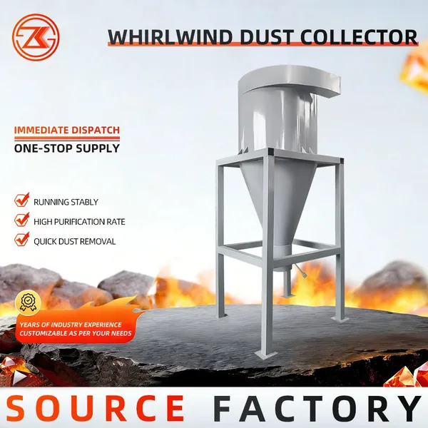 Factory Heavy Duty Cyclone Dust Collector High Efficiency Cyclone Separator For Mining Cement photo-2