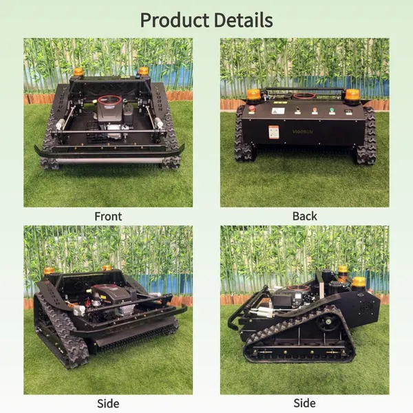 Vigorun Remote Brush Cutter Euro 5/EPA Certified 60° Extreme Slope Crawler Lawn Mower Agricultural photo-2
