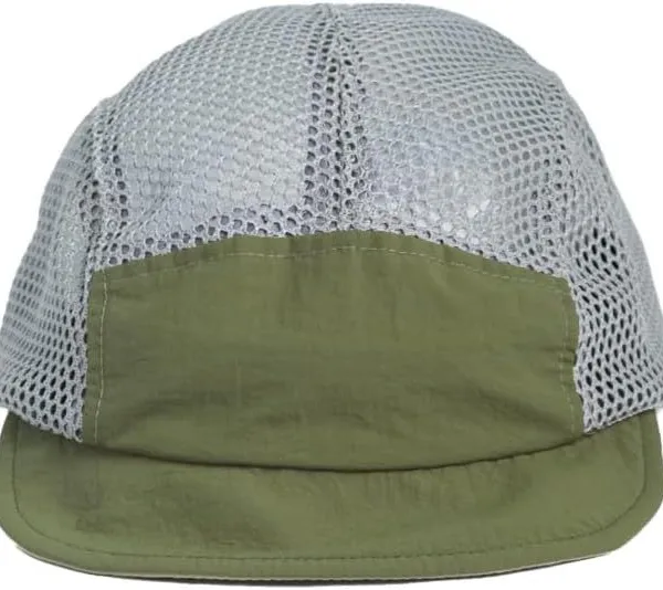 Ultra Breathable Mesh 5 Panel Short Brim Outdoor Cap Quick Dry Nylon Running Hiking Hat Custom Logo Lightweight Summer Hat Wholesale photo-4