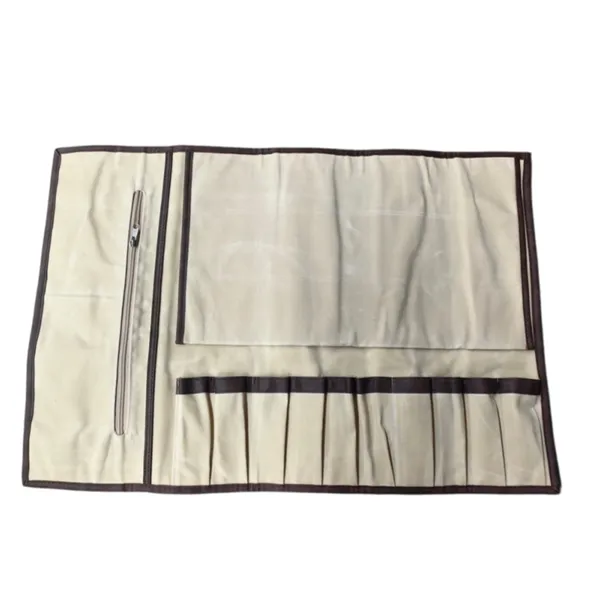 Vintage Canvas Roll-Up Tool Bag photo-3