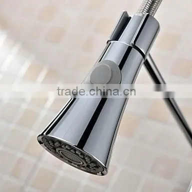 Brass Single Handle Flyway Kitchen Faucet Chrome Plated photo-3