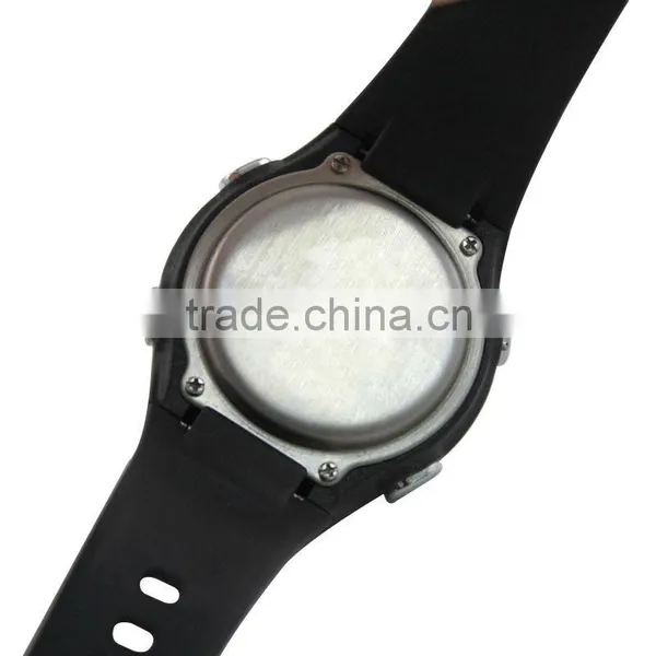 DW177 Black Color Digital Rubber Chrono, Timer, Alarm ,heart Rate Monitor Watch photo-6