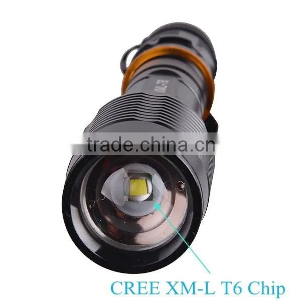 2000lm Aluminum XM-L Zoomable Long Range Tactical Torch photo-2