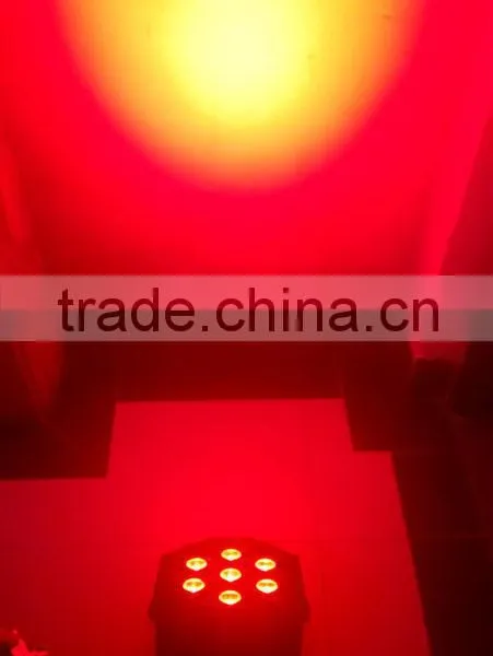 7pcs 10w Flat Led Par Rgbw for dj Stage Wall Wash Effect Dmx512 Ac110-240v Good Cheap Price photo-3
