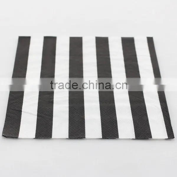 Black Crown Napkins Vintage Napkin Paper 100% Virgin Wood Tissue for Party Decoration Supplies photo-3