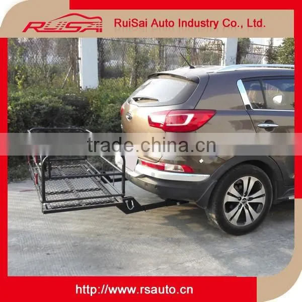 Hitch Mounted Folding Steel Luggage Carrier For Land Cruiser photo-6