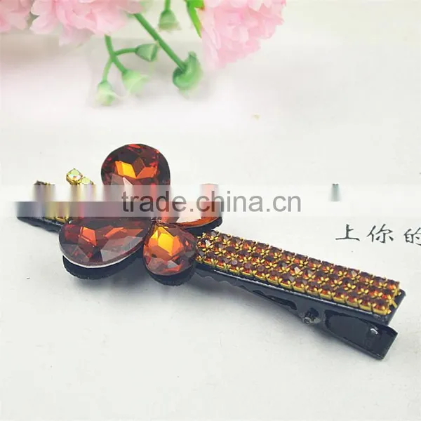 2015 Hot Alligator Hair Clip Hair Rhinestone Barrettes Boutique Bows photo-5