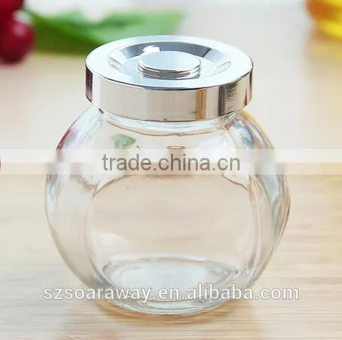 Cheap Price Sauce Seasoning Bottle of Storage Tank Bottle Glass Jar and Joyful Small Jam Jar Sugar Pot photo-2