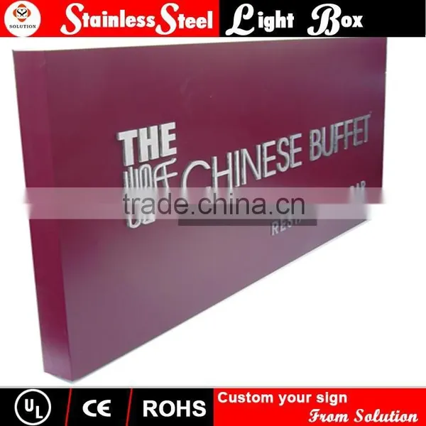 3d Stainless Steel Led Light Box Signs for Sale photo-2