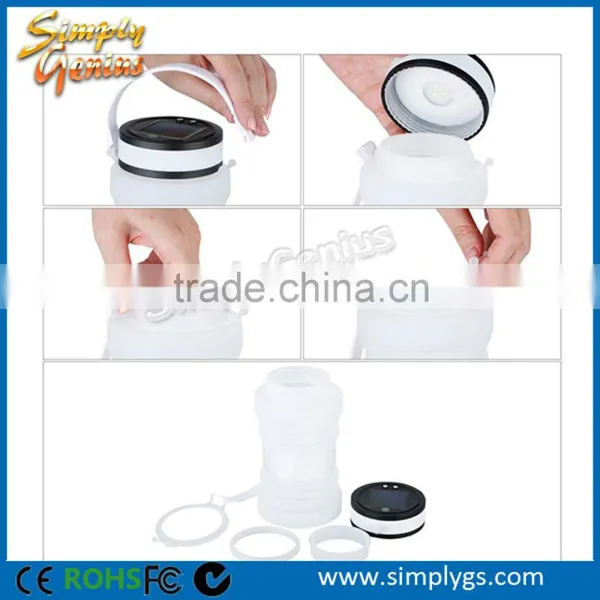 Foldable Solar Garden Light With 3 LED 100 Lumen Max 12 Hours Lighting photo-3