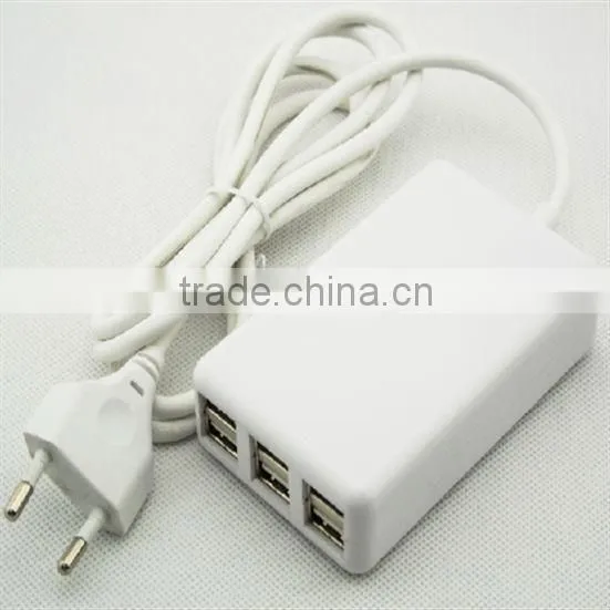 UK,EU,US,AU Plugs Plug 6 Slot Factory Price Replacement Mobile Phone Charger 6 Port USB Travel Charger photo-3