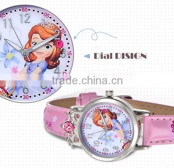 Pretty Cartoon Series Kids Watch Cheap Wholesale Fairy Tales Roles Watch for Children photo-2