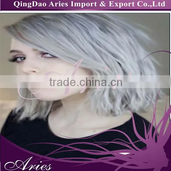 70cm Long Wavy Grey Hair Anime Cosplay Wigs Fancy Cosplay Lace Front Wig photo-3