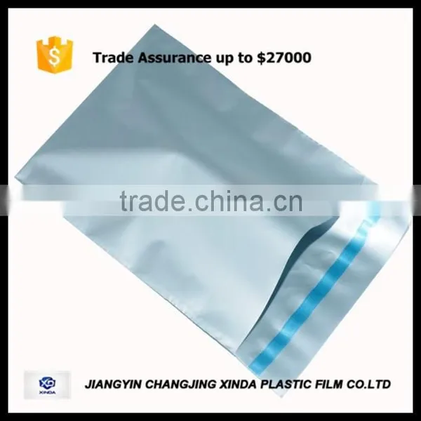 Grey Poly Delivery Mailing Flat Bag Two Adhesive Tape photo-2