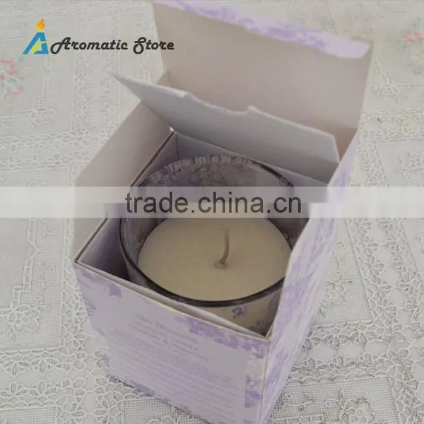 Soybean Wax Candle in Decal Glass Jar photo-4