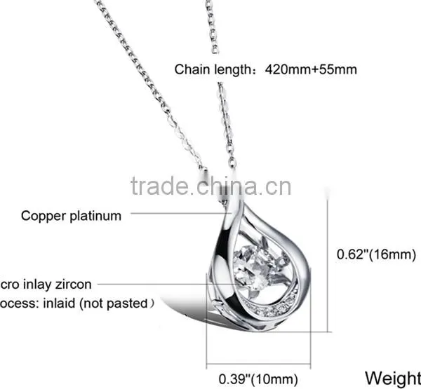 Gold Plated Fashion Jewellery for Women Zircon cz Pendent photo-6