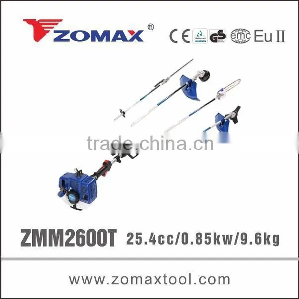 Gas Powered 26cc Portable Multifunctional Garden Tools for Grass Pruning