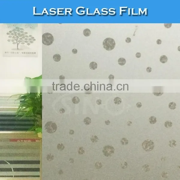 G008 Removable Glue Protective Window Decoration Laser Glass Film photo-5