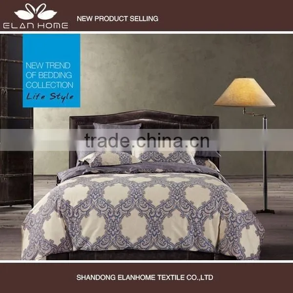 100% Cotton 133*72 40s*40s Reactive Printting Beautiful Bedding Set With Zipper photo-3