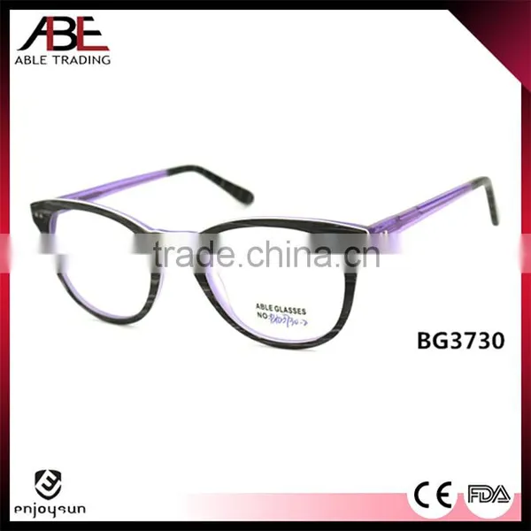New Trend 2016 Round Woman Quality Handmade New Style Acetate Eyeglasses Optical Frames Optics Spectacle FDA Supplier's Choice photo-2