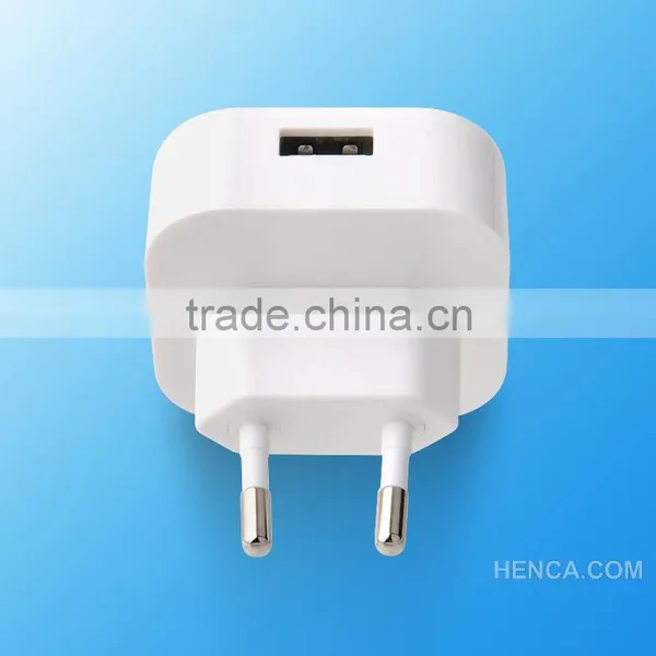 White Color 1 Port Usb Wall Chargers With EU Plug photo-4