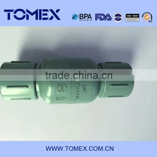 South America Market ASTM Standard Spring Check Valve CPVC/UPVC photo-2