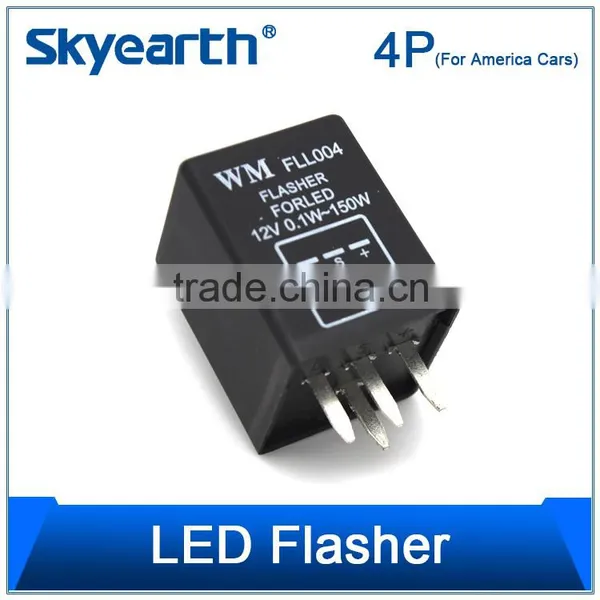 Auto Thermal Flasher Electronics Flasher 12V 24V 150W WM FLT552 4P photo-6