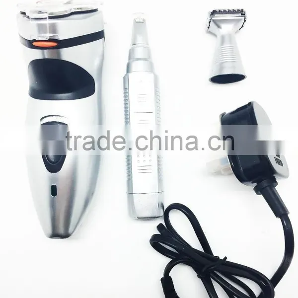 Hot Selling! Three Head Double Edge Rotation Razor Blades +flexible Portable Razor+nose Wool Implement photo-2