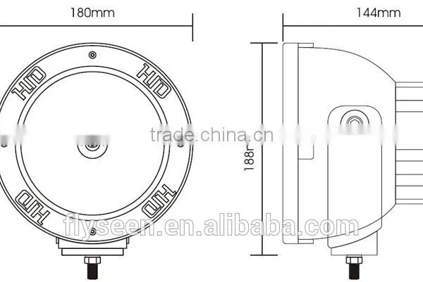 7" Inch Round off Road HID Driving Lights, Car HID Work Light, HID Working Light for Trucks photo-3