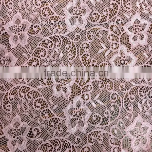 Beatiful Flower Pattern Lace Fabric for Bridal Wedding Dress TH-8817 photo-2