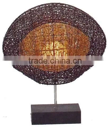 2015 Decorative Rattan Wicker Table Lamps/table Lights photo-5